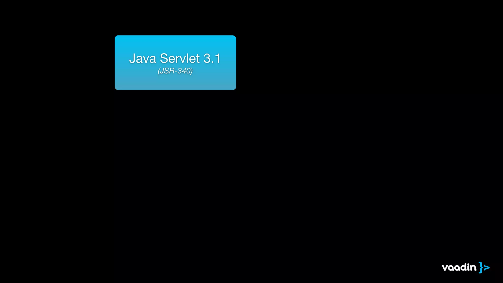Java Servlet 3.1 
(JSR-340) 
 