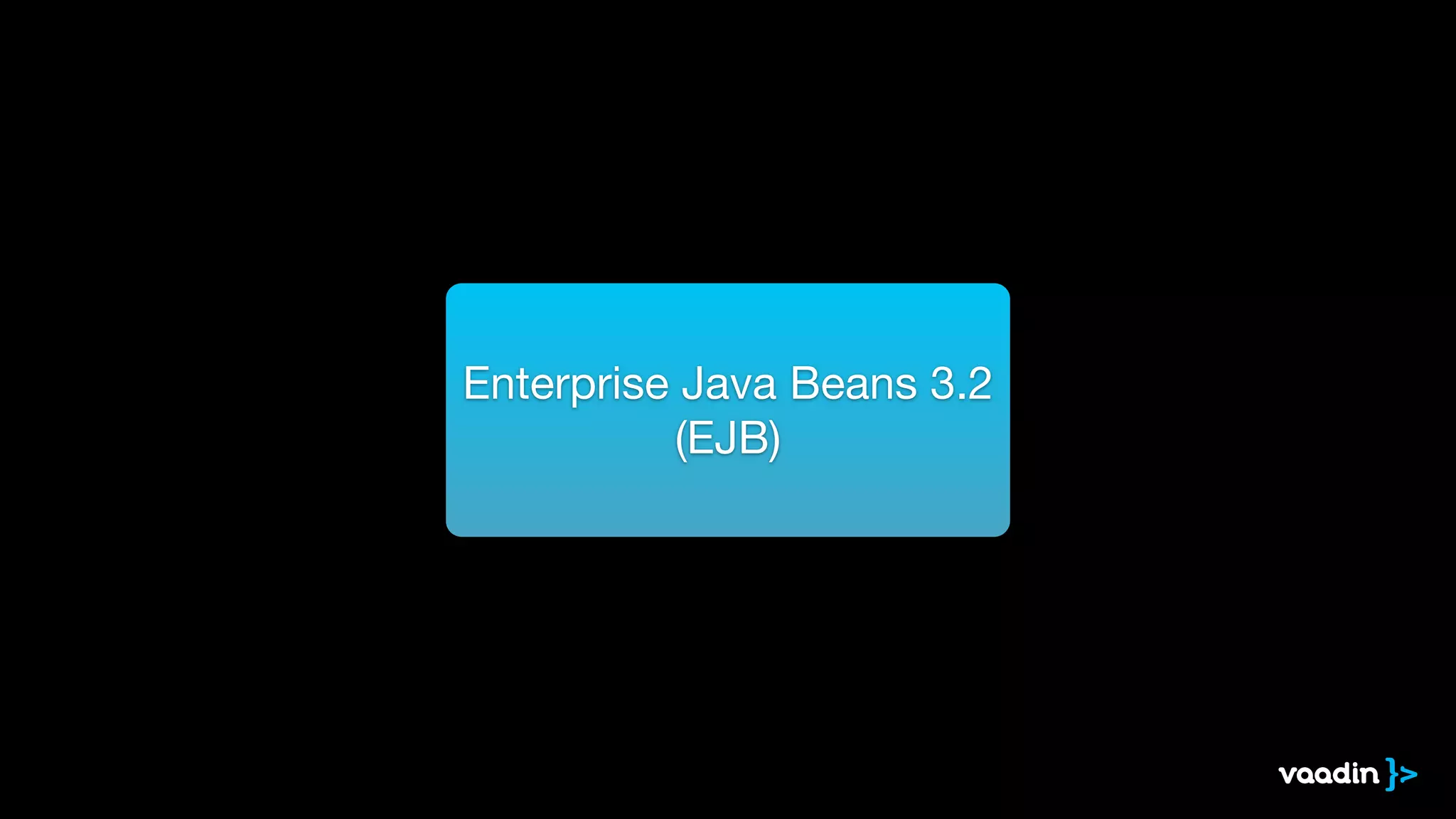 Enterprise Java Beans 3.2 
(EJB) 
 