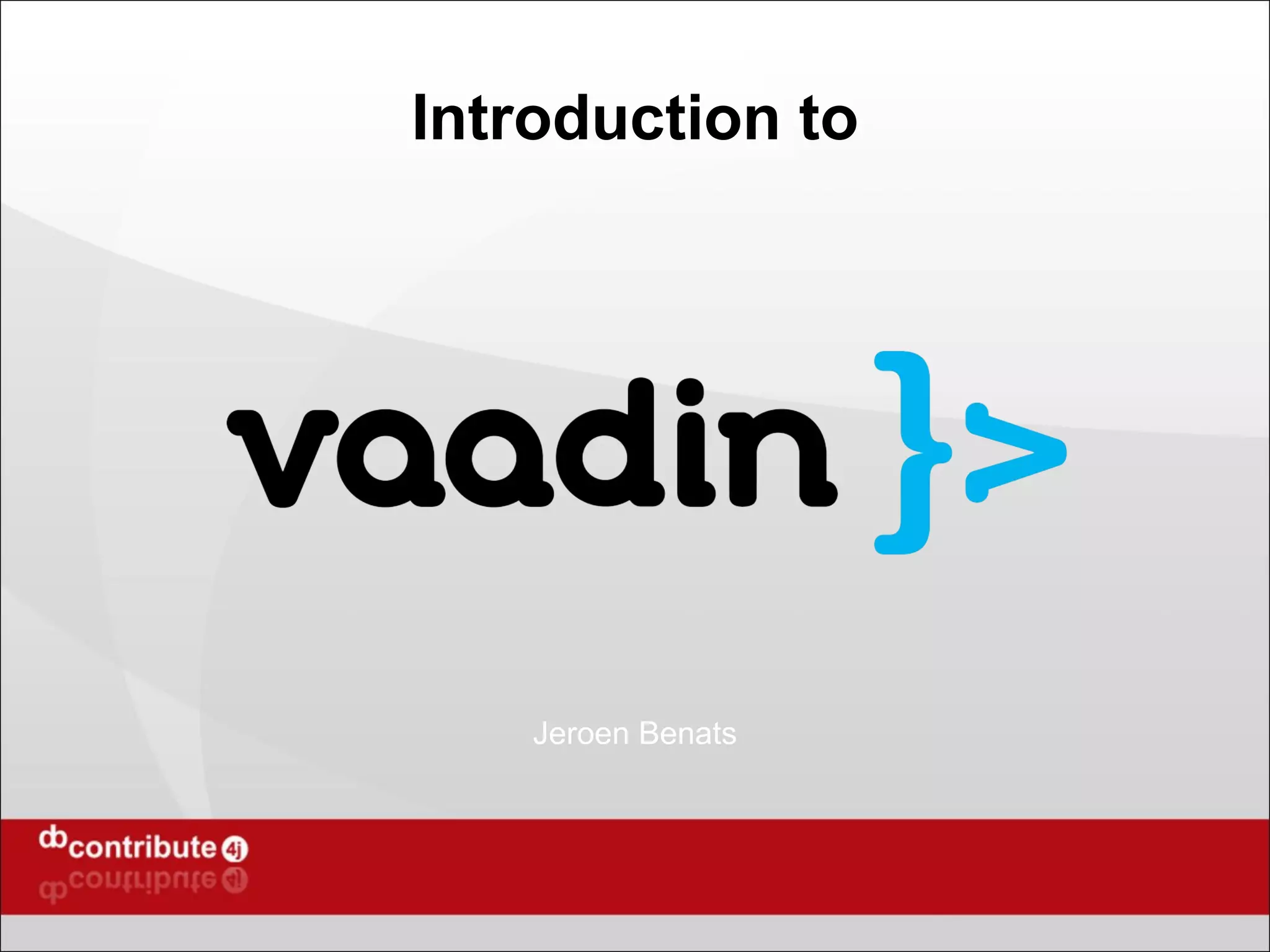 Introduction to Jeroen Benats 