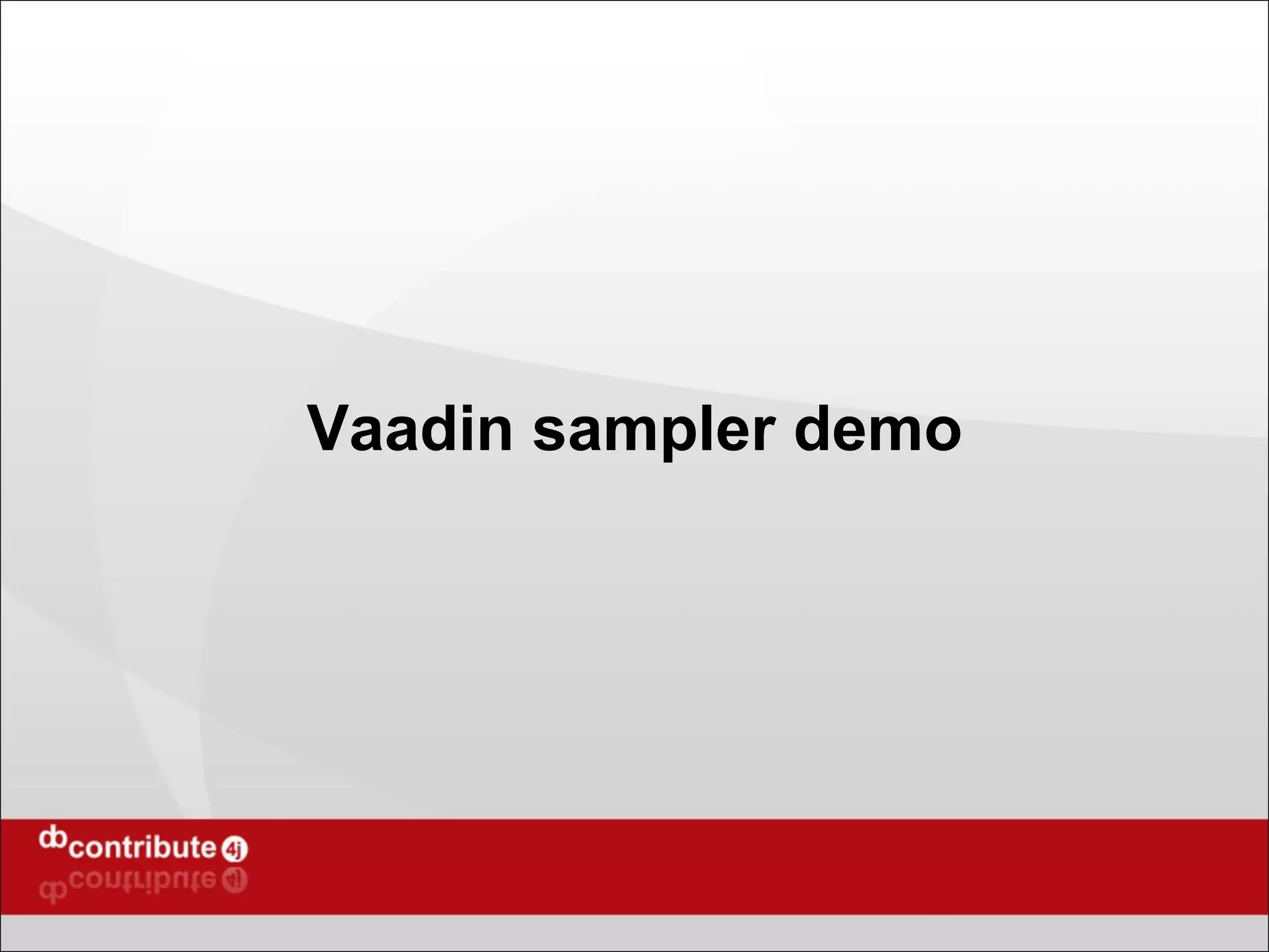 Vaadin sampler demo 