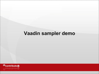 Vaadin sampler demo 