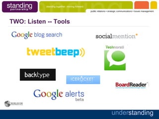 TWO: Listen -- Tools 