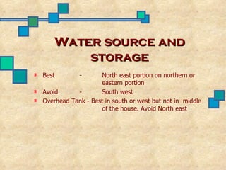 Water source and storage ,[object Object],[object Object],[object Object]