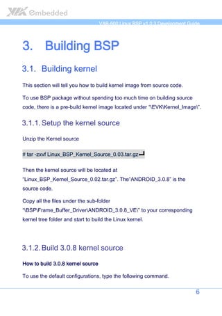 VIA VAB-600 Springboard Linux BSP Development Guide | PDF