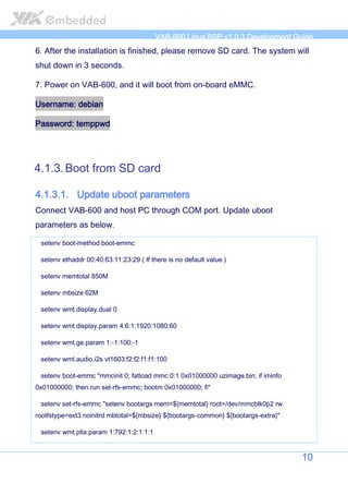 VIA VAB-600 Springboard Linux BSP Development Guide | PDF