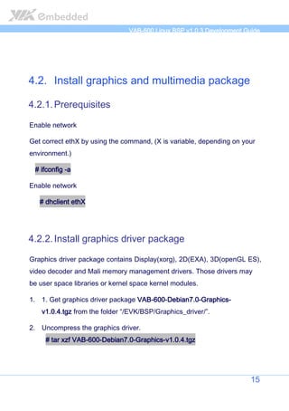 VIA VAB-600 Springboard Linux BSP Development Guide | PDF