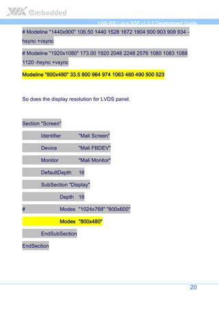 VIA VAB-600 Springboard Linux BSP Development Guide | PDF