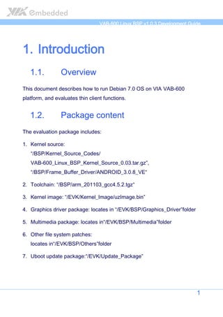 VIA VAB-600 Springboard Linux BSP Development Guide | PDF