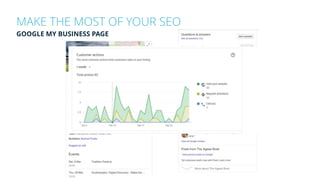 MAKE THE MOST OF YOUR SEO
GOOGLE MY BUSINESS PAGE
 
