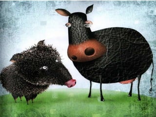 Vaca branca mancha preta