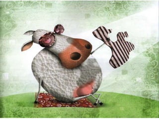 Vaca branca mancha preta