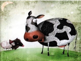 Vaca branca mancha preta