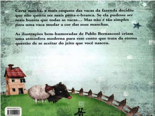 Vaca branca mancha preta