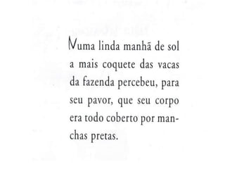 Vaca branca mancha preta