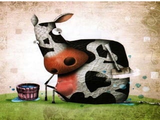 Vaca branca mancha preta