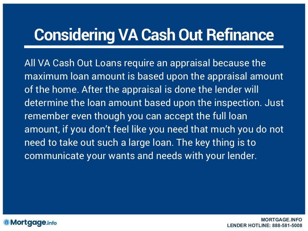 VA Cash Out Refinance