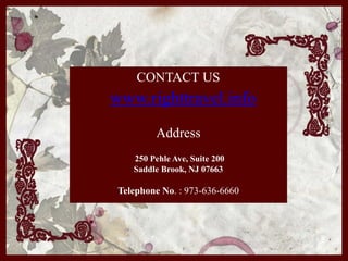 CONTACT US
www.righttravel.info
Address
250 Pehle Ave, Suite 200
Saddle Brook, NJ 07663
Telephone No. : 973-636-6660
 