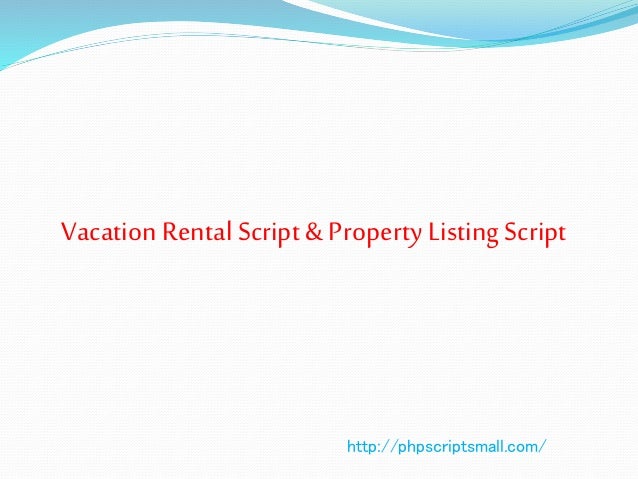 Vacation Rental Script Property Listing Script Vacation Rental Script Property Listing Script