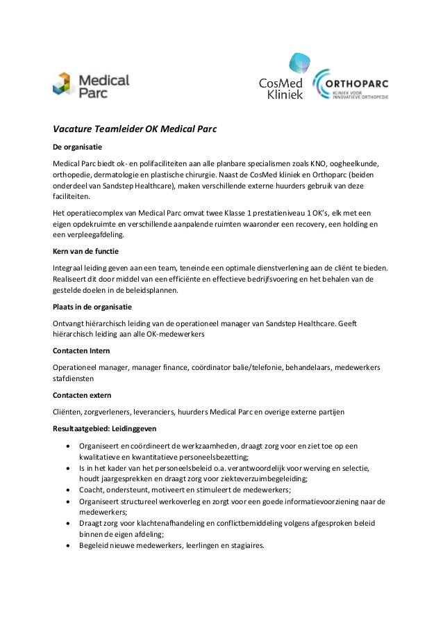 Voorbeeld Interne Sollicitatiebrief Teamleider / Voorbeeld Interne