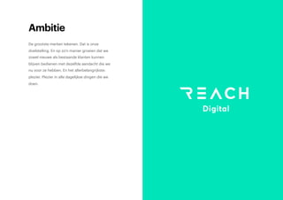 Vacature UX / Visual Designer bij Reach Digital
