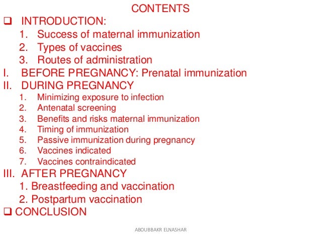 Type Timing Of Maternal Infection >> Vaccination And Pregnancy Type Timing Of Maternal Infection >> Vaccination And Pregnancy