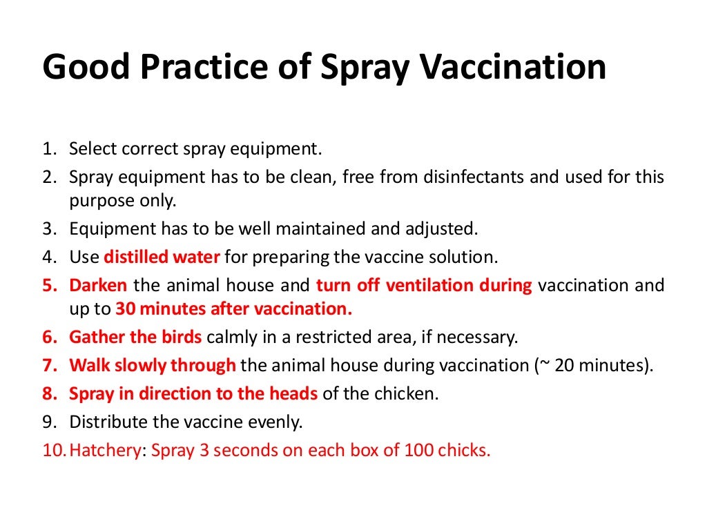 Dossier Vaccination: what causes poultry vaccination to fail