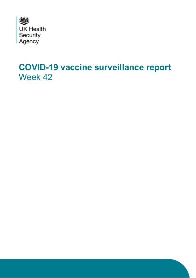 COVID-19 vaccine surveillance report
Week 42
 