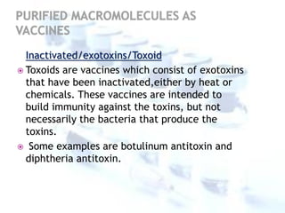 Toxoid Examples Vaccine design | PDF