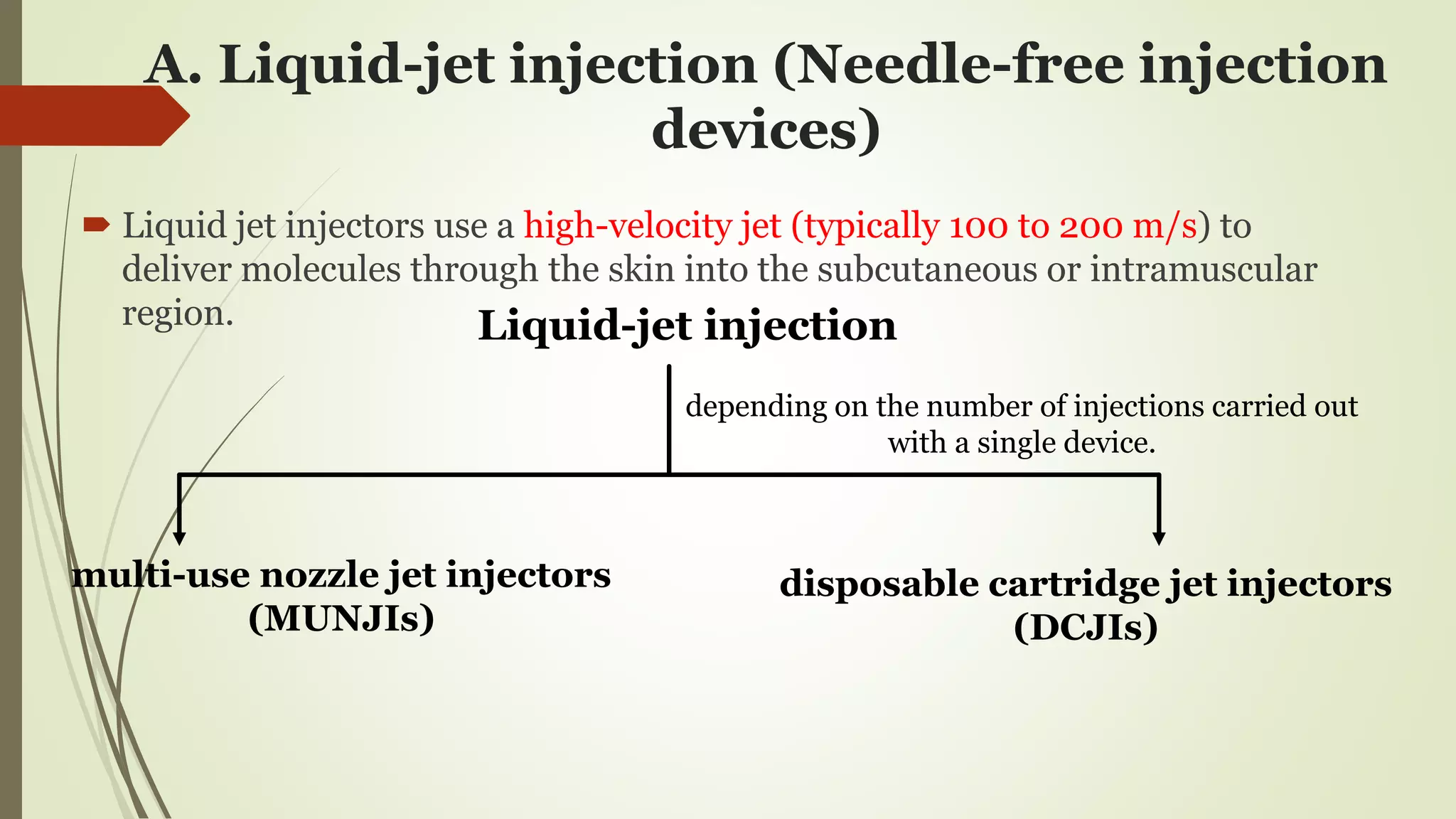 Jet Injectors Vaccine drug delivery system | PPTX