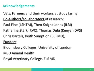 Vaccine evaluation on large-scale dairy farms using routine prophylactic schedules for FMD