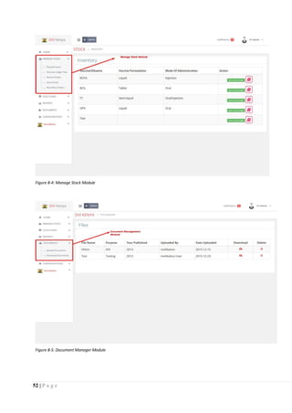 52 | P a g e
Figure 8-4: Manage Stock Module
Figure 8-5: Document Manager Module
 