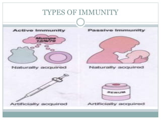 TYPES OF IMMUNITY
 