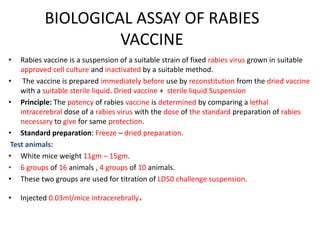 quality assurance and quality control of vaccines | PPTX