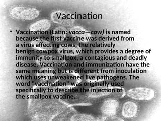 vaccines Classification ,mechanism of action | PPT