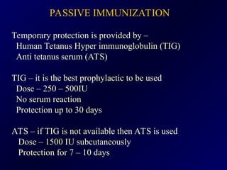 Prophylactic Protection VACCINES AND ANTIBIOTIC PROPHYLACTIC REGIME.ppt