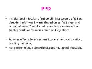 Ppd Bleb Injection Vaccines in dermatology (2) | PPT