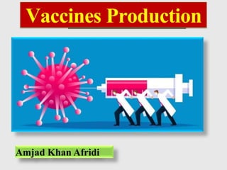 Vaccines Production
Amjad Khan Afridi
 
