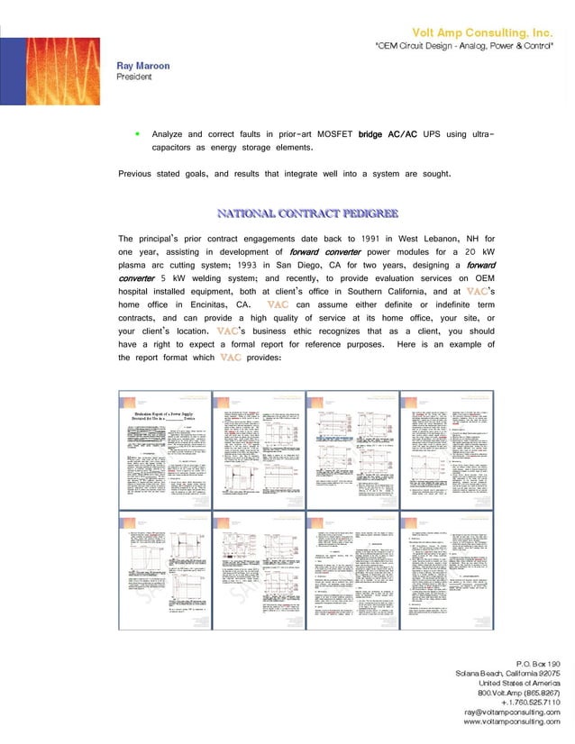 Vac Cover Letter, Business Profile, Resume Graphics E Letterhead