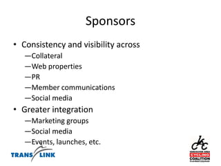 CVG Birthday Ride1st anniversary of the CVG openingShowcased the CVGThe VACC & the City of Burnaby threw a birthday party! New West and Burnaby start points200 people came out to explore the newest piece of the Metro Vancouver bike network.Partnership with MEC BikefestRiders made a day of it! 