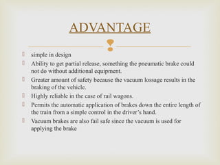 Vacuum Less Brake System Vaccum braking system | PPT