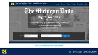 @vacekrae @UMichLibrary
https://digital.bentley.umich.edu/midaily
 