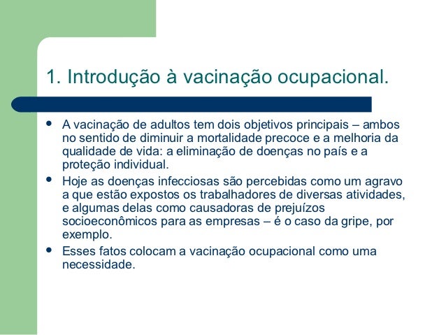 Vacinação ocupacional