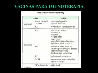 VACINAS PARA IMUNOTERAPIA 