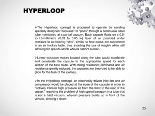 Vactrain an insight into Hyperloop | PPTX