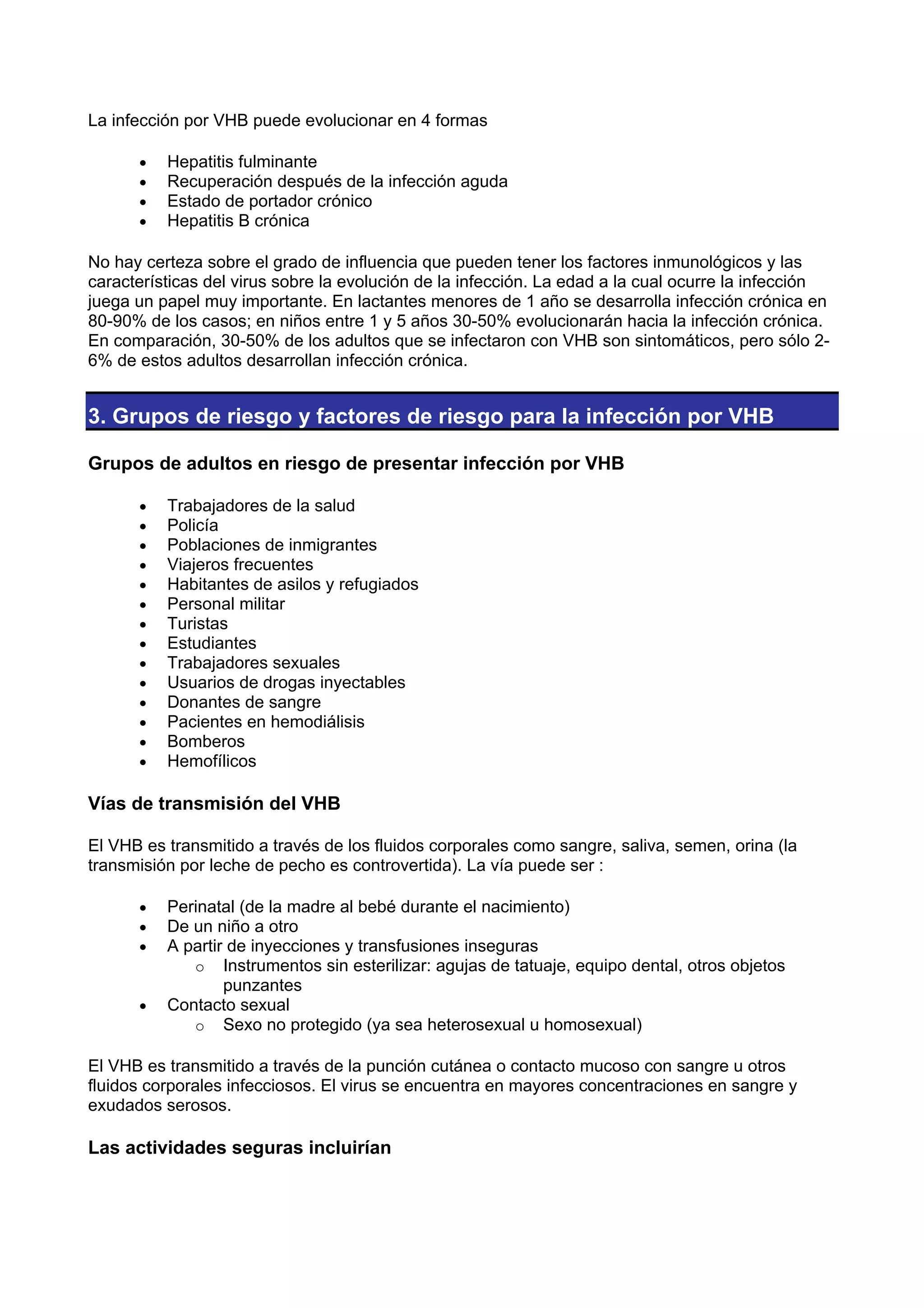 Vacunacion Hepatitis B