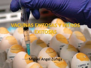 VACUNAS EXITOSAS Y MENOS
EXITOSAS
Miguel Angel Zúñiga
 