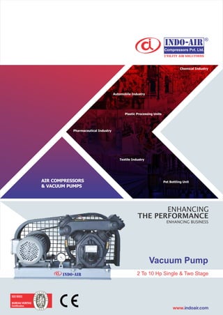 Vacuum Pump
2 To 10 Hp Single & Two Stage
 