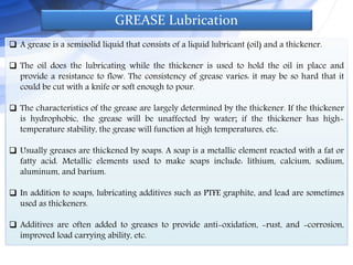 Grease Function Vacuum compatible lubricants | PPTX