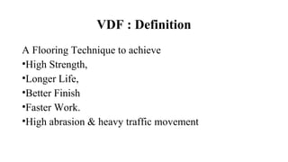 Vacuum dewatered flooring | PPT