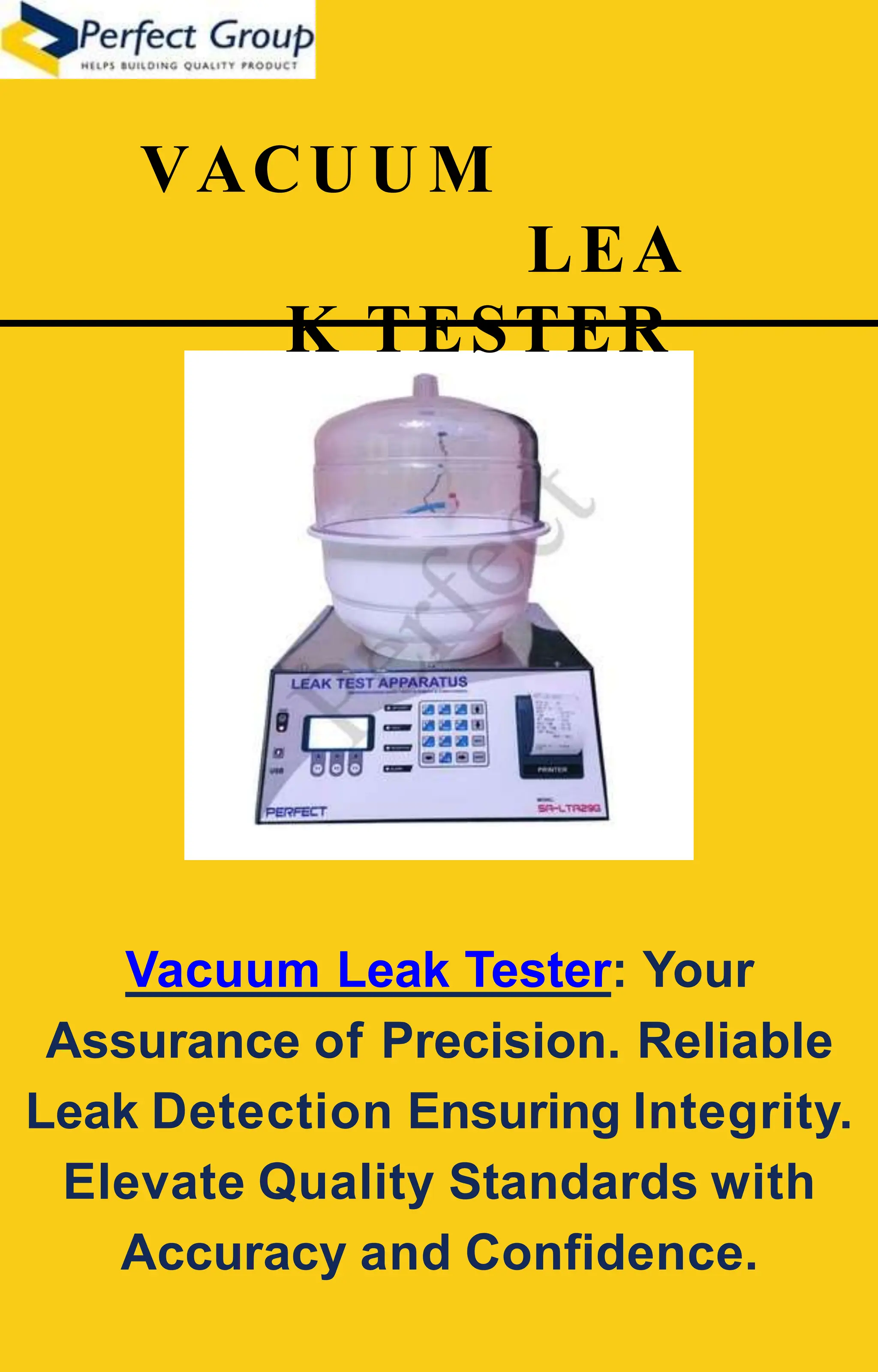 Vacuum Leak Tester | PDF
